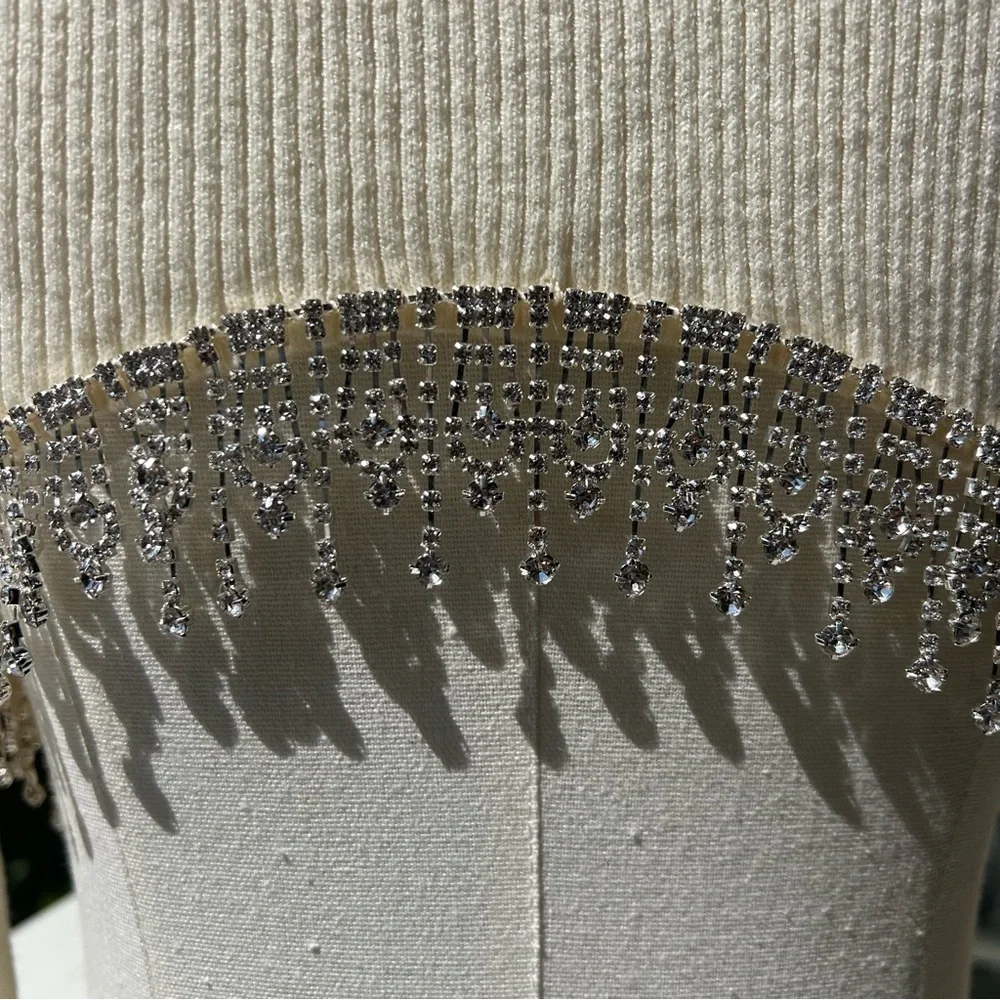 Rhinestone Soft Crop Top - Picture 6 of 10